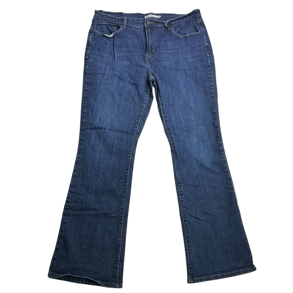Levi's 515 Bootcut Dark Denim Blue Wash Women's Jeans Size‎ 14